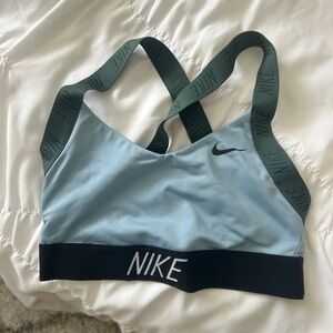 Nike Blue and Black Sports Bras for High-Impact Activities